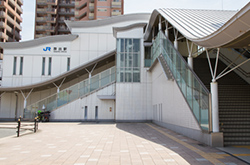 放出駅北口から徒歩30秒のアクセス