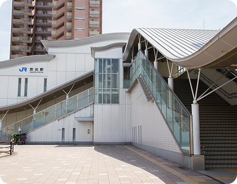 放出駅北口から徒歩30秒