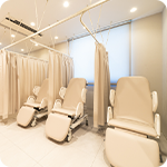 内視鏡検査後はリカバリースペースでお休みいただけます